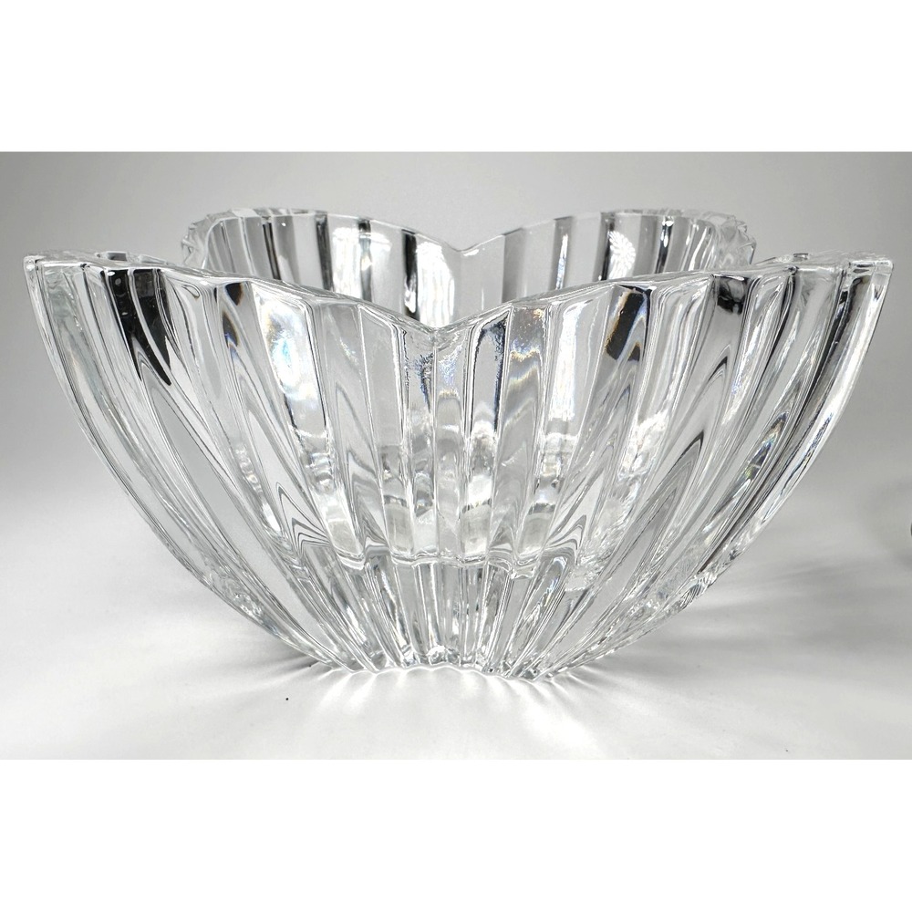Mikasa LYDIA Clear Cut Lead Crystal Tulip Candy Decorative Dish Bowl NEW w/ TAGS
